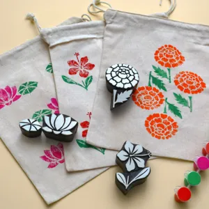 Stamp art flowers