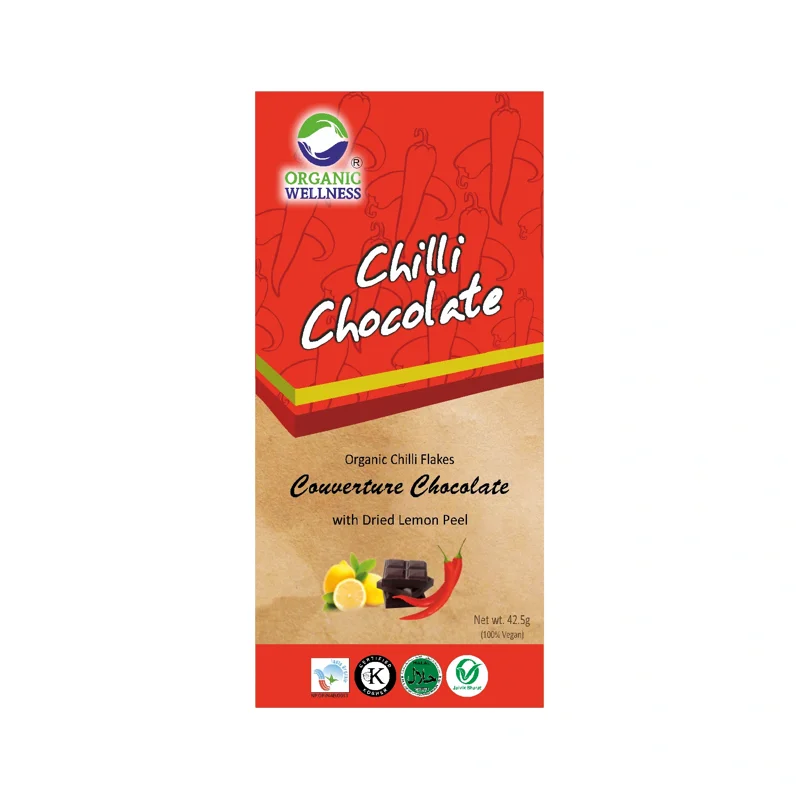 Organic Wellness Chilli Chocolate – Spicy & Bold – Rich in Antioxidants – 42.5 g