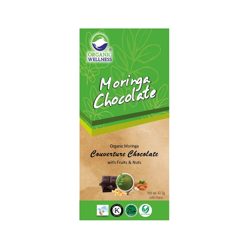 Organic Wellness Moringa Chocolate – Superfood Infused – Rich in Antioxidants – 42.5 g