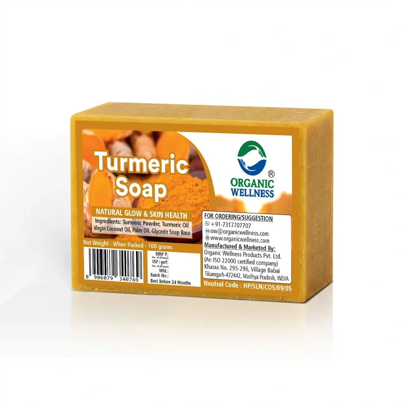 Organic Wellness Turmeric Soap – Handmade – Skin Brightening – 100 g thumbnail