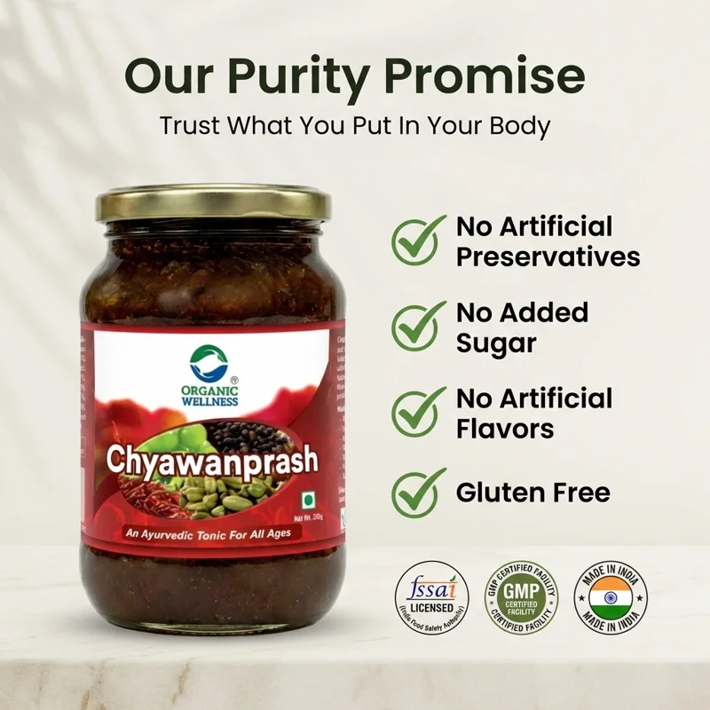 Organic Wellness Chyawanprash – Traditional Ayurvedic Immunity Tonic – 350 g thumbnail