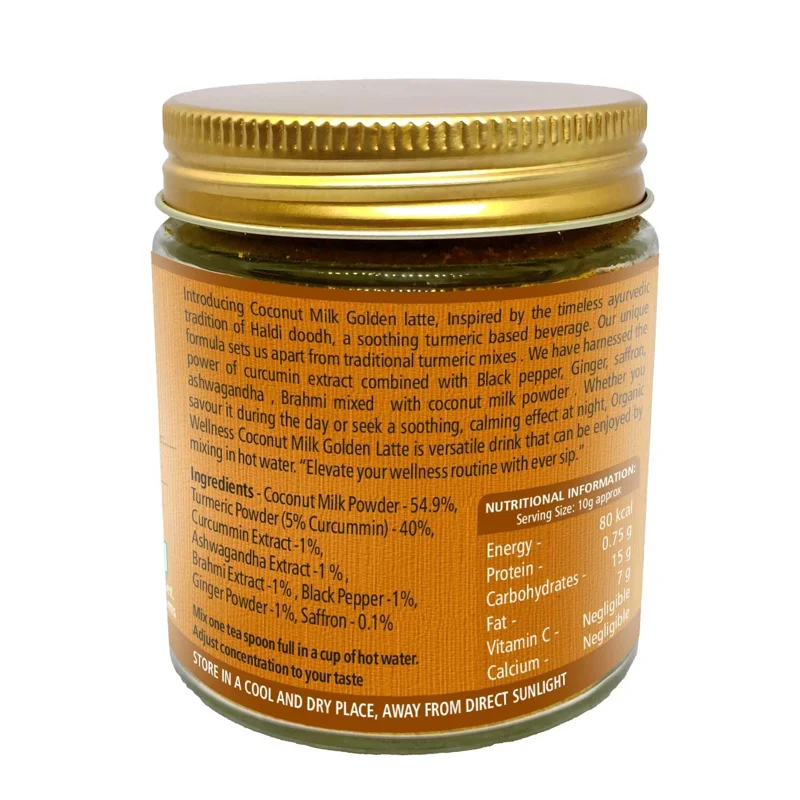 Organic Wellness Coconut Milk Golden Latte – Turmeric & Spice – 75 g thumbnail