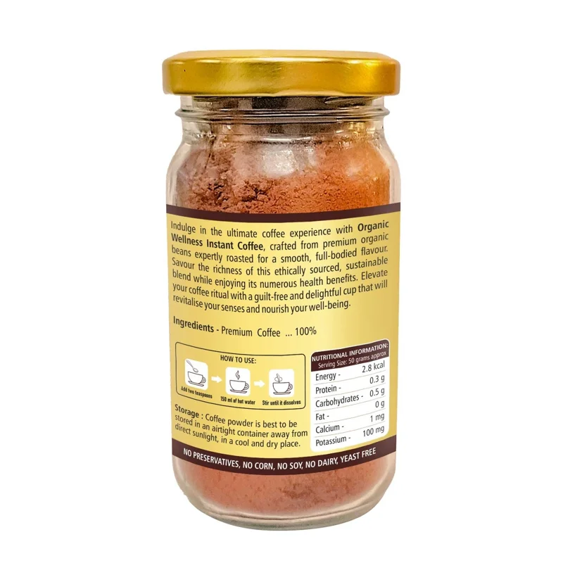 Organic Wellness Coffee Powder – Rich & Smooth – Sugar Free, Ayurvedic – 75 g thumbnail