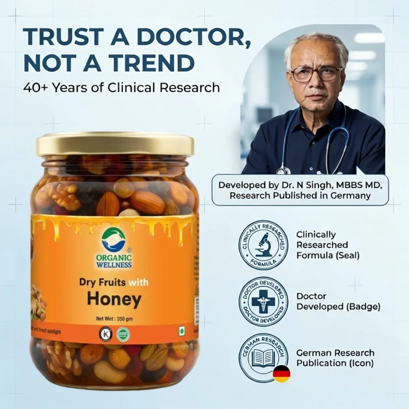Organic Wellness Dry Fruits with Honey – Premium Nuts in Raw Honey – 350 g thumbnail