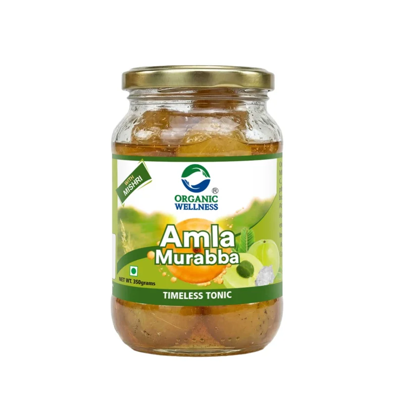 Organic Wellness Amla Murabba – Certified Organic – Traditional Gooseberry Preserve – 350 g