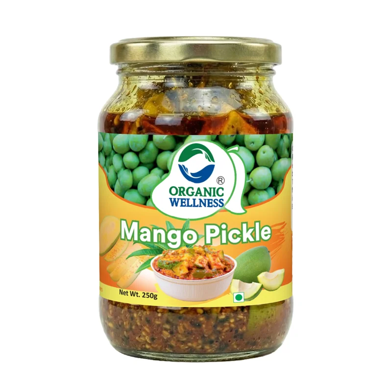 Organic Wellness Mango Pickle – Certified Organic – Traditional Recipe – 250 g