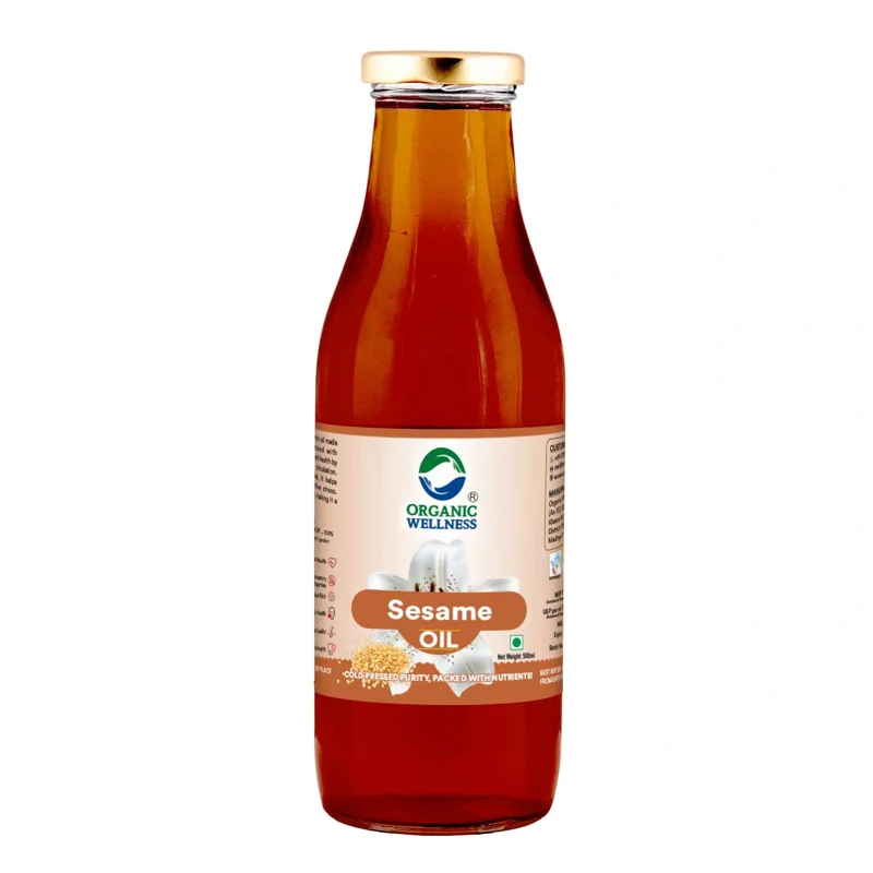 Organic Wellness Sesame Oil – Traditional – Unrefined – Cold-Pressed
