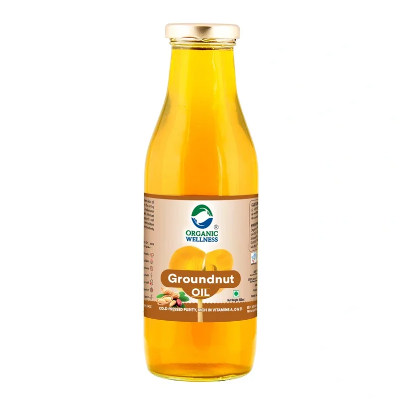 Organic Wellness Groundnut Oil – Cold-Pressed – Traditional – Certified Organic