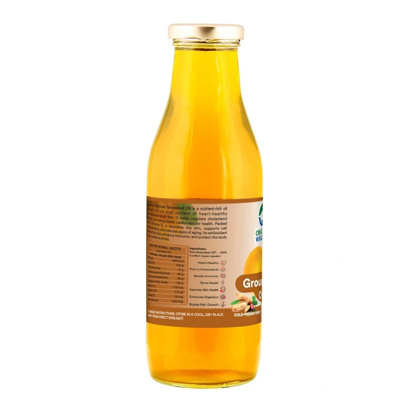 Organic Wellness Groundnut Oil – Cold-Pressed – Traditional – Certified Organic thumbnail