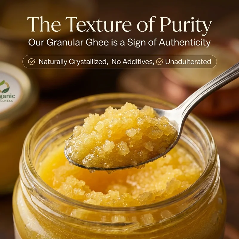 Organic Wellness Desi Bilona A2 Cow Ghee 400ml – Pure, Handmade thumbnail