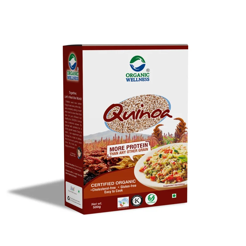 Organic Wellness Quinoa – Enriched with Proteins & Fibre – High Protein – 500 g