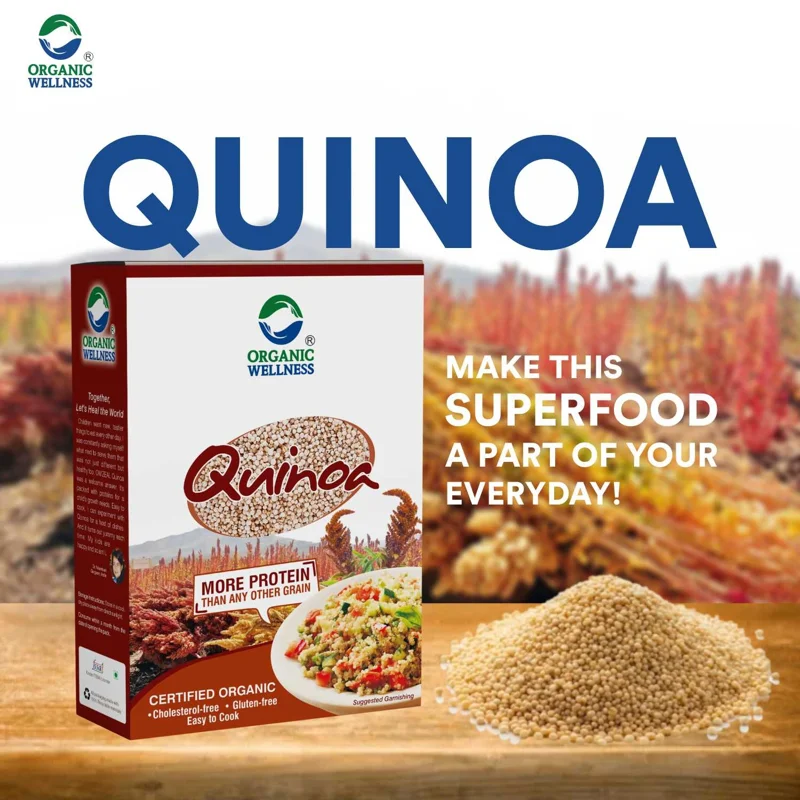 Organic Wellness Quinoa – Enriched with Proteins & Fibre – High Protein – 500 g thumbnail