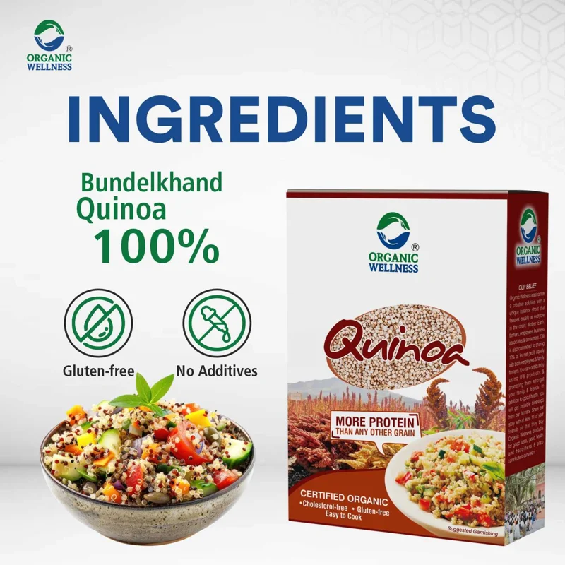 Organic Wellness Quinoa – Enriched with Proteins & Fibre – High Protein – 500 g thumbnail