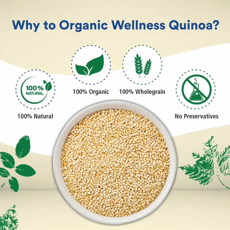 Organic Wellness Quinoa – Enriched with Proteins & Fibre – High Protein – 500 g thumbnail