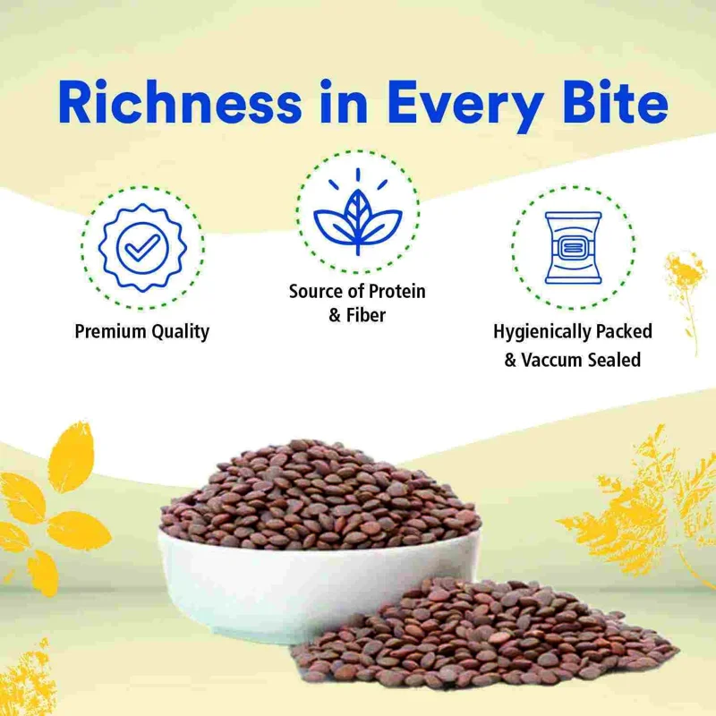 Organic Wellness Masoor Dal Whole – Whole Red Lentils – Bundelkhand Sourced – 450 g thumbnail