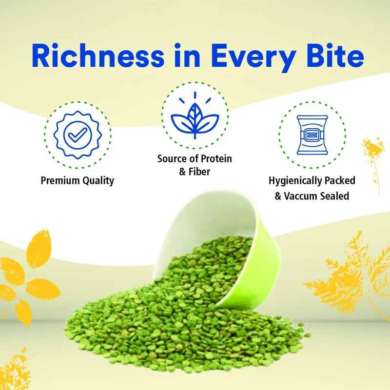 Organic Wellness Moong Chilka Split Dal – Split Green Gram – Bundelkhand Sourced – 450 g thumbnail