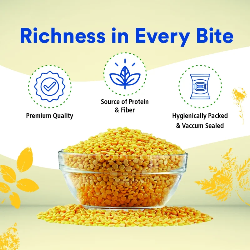 Organic Wellness Matar Dal – Split Green Peas – Stone-Ground – 450 g thumbnail