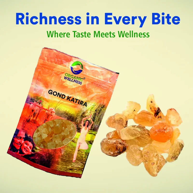 Organic Wellness Gond Katira (Tragacanth Gum) – Certified Organic – Cooling & Digestive – 450 g thumbnail