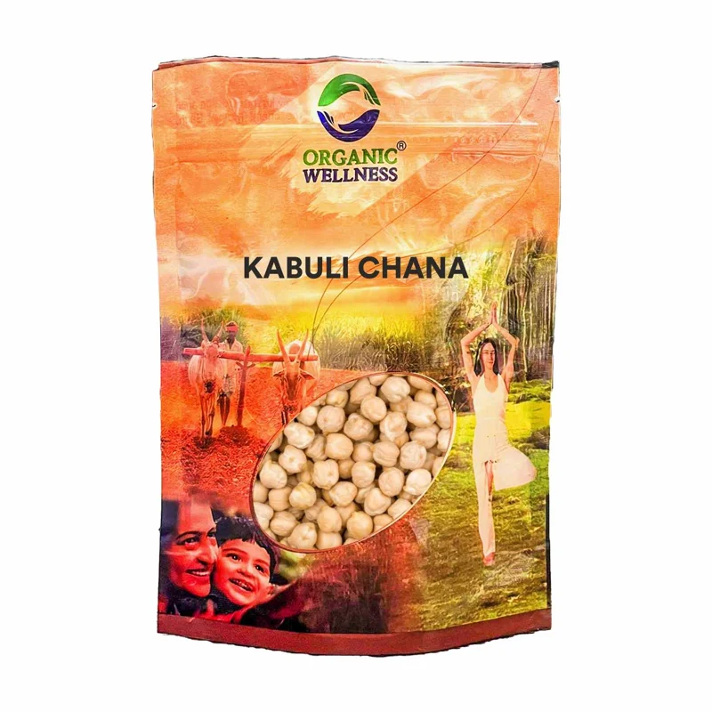 Organic Wellness Kabuli Chana – White Chickpeas – Gluten Free – 450 g