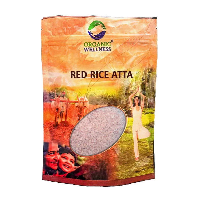 Organic Wellness Red Rice Atta – Whole Grain Flour – Stone-Ground – 450 g