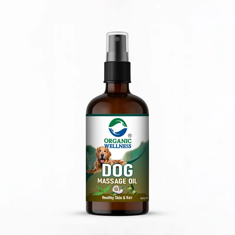 Organic Wellness Dog Massage Oil – Healthy Coat & Skin – Cold-Pressed – 100 ml