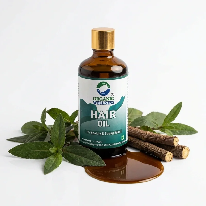 Organic Wellness Hair Oil – Bhringraj & Amla – Strong & Healthy Hair – 100 ml thumbnail