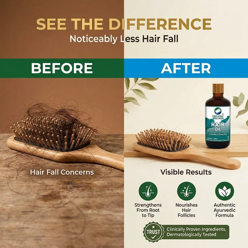Organic Wellness Hair Oil – Bhringraj & Amla – Strong & Healthy Hair – 100 ml thumbnail