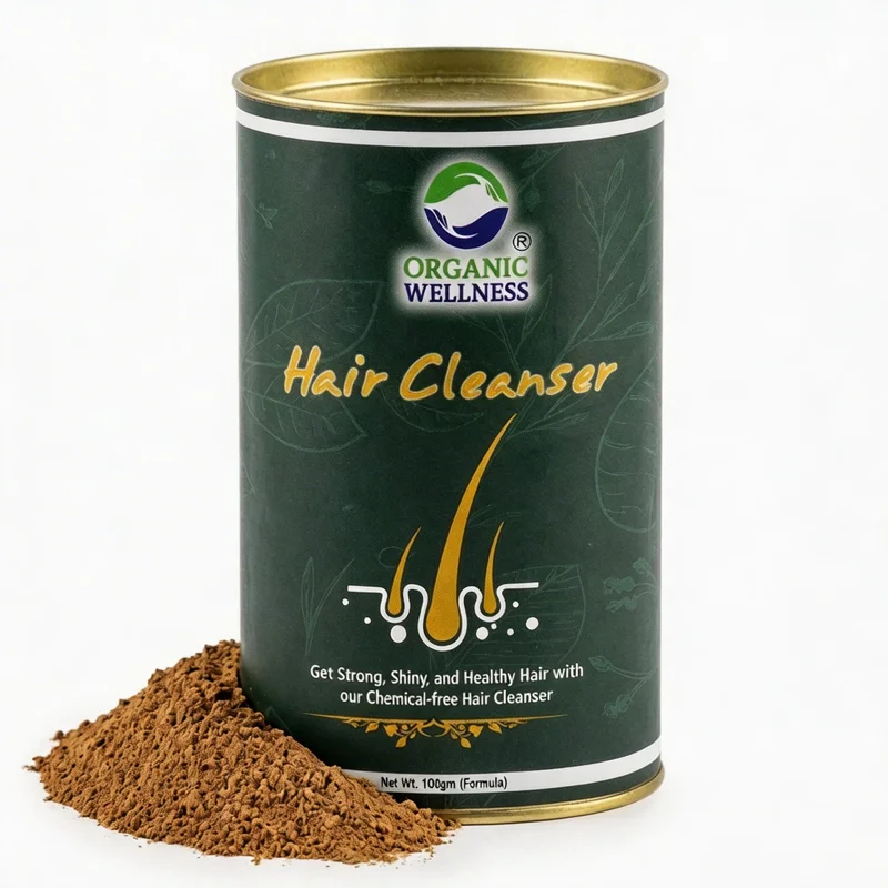 Organic Wellness Hair Cleanser – Herbal Shampoo Alternative – 100 g Tin