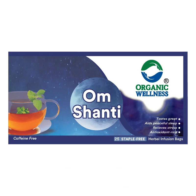 Organic Wellness Om Shanti Tea – Calming & Relaxing – Stress Relief – 25 Teabags thumbnail