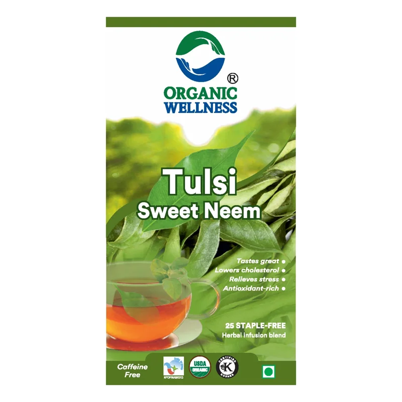 Organic Wellness Sweet Neem Tea – Blood Purifier – Skin Health – 25 Teabags
