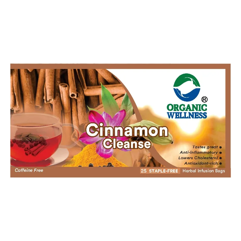 Organic Wellness Cinnamon Cleanse Tea – Detox & Cleansing – 25 Teabags thumbnail