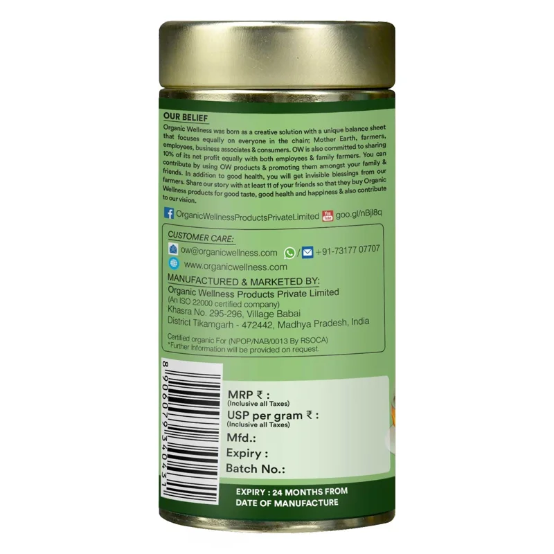 Organic Wellness The Original Tulsi Tea – Adaptogen – Stress Relief – 100 g Tin thumbnail