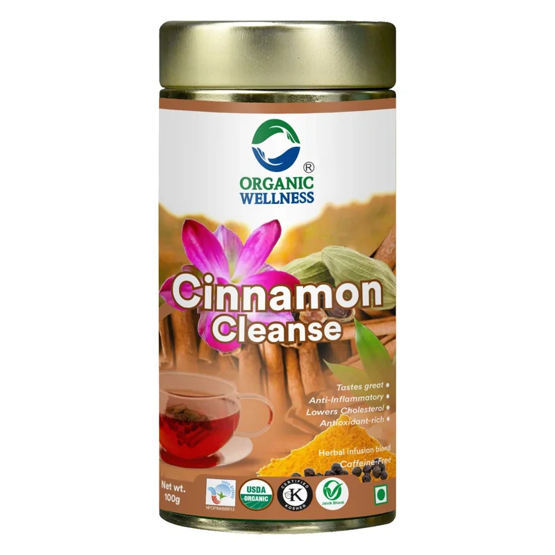 Organic Wellness Cinnamon Cleanse Tea – Detox & Cleansing – 100 g Tin thumbnail