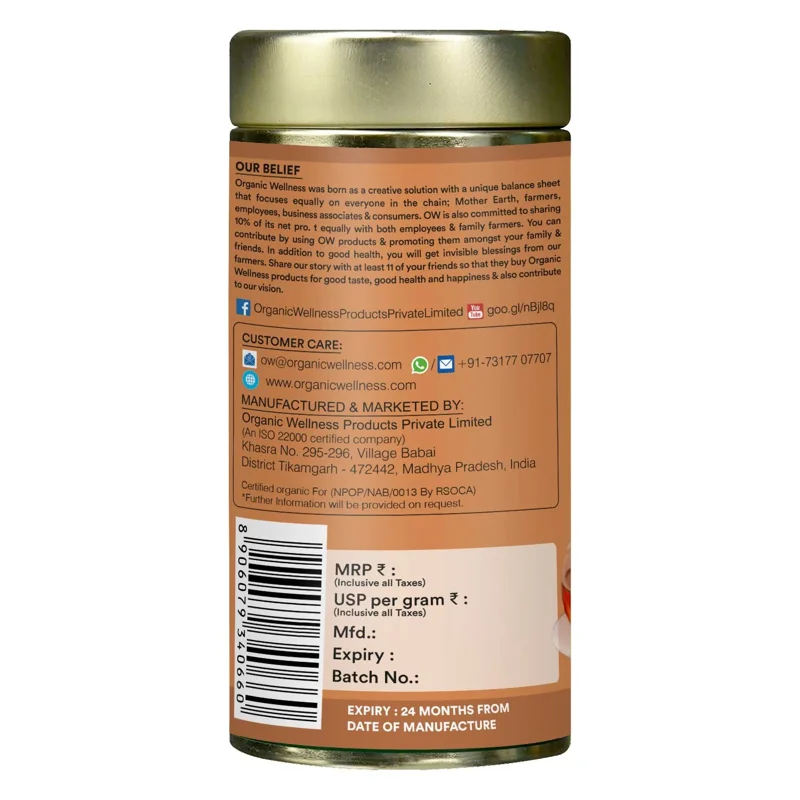 Organic Wellness Cinnamon Cleanse Tea – Detox & Cleansing – 100 g Tin thumbnail