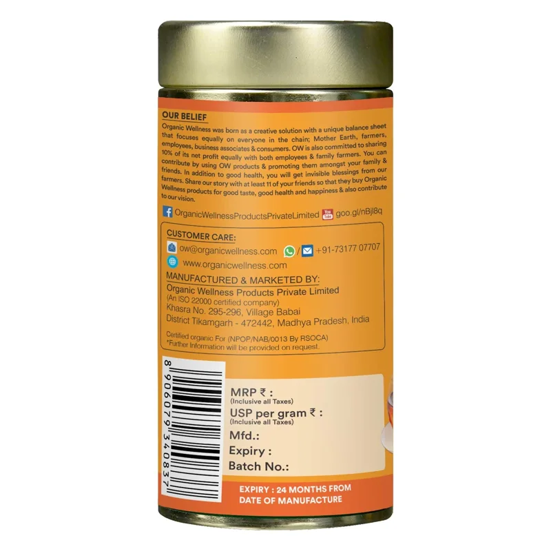 Organic Wellness Cinnamon Digest Tea – Digestive Support – 100 g Tin thumbnail