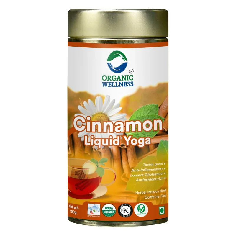 Organic Wellness Cinnamon Liquid Yoga Tea – Certified Organic – Calming & Balancing – 100 g Tin thumbnail