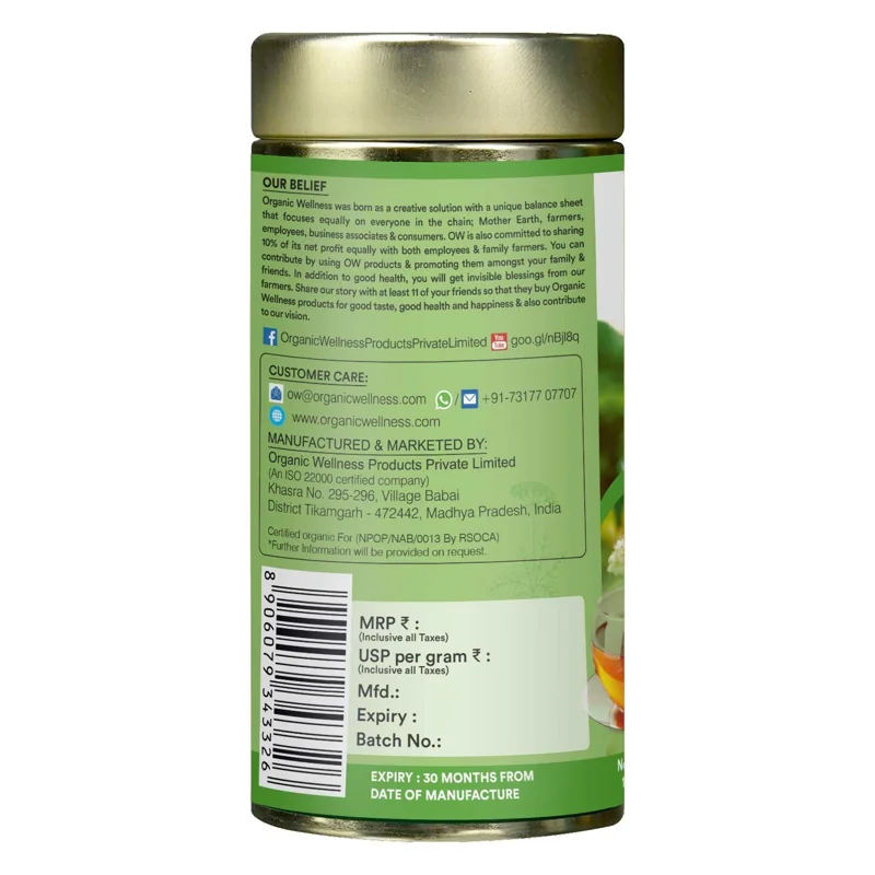 Organic Wellness Buckwheat Tea – Certified Organic – Antioxidant Rich, Caffeine Free – 100 g Tin thumbnail