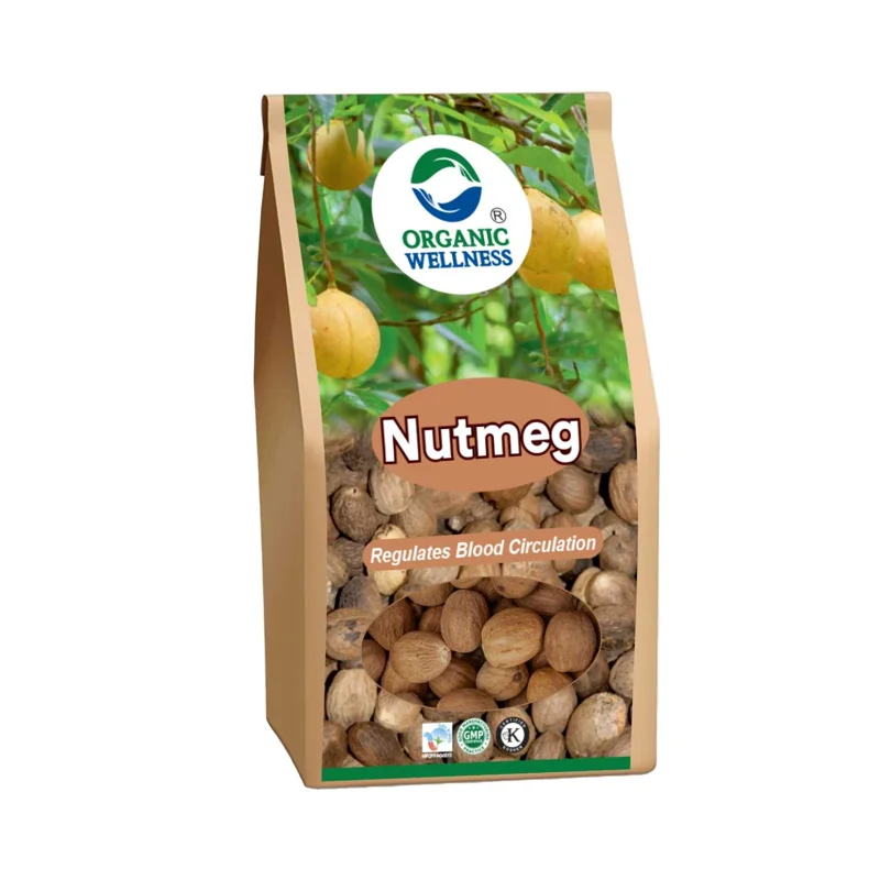 Organic Wellness Nutmeg – Certified Organic – Whole Premium, Aromatic – 25 g thumbnail