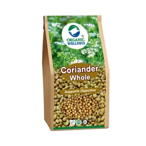 Organic Wellness Coriander Whole – Certified Organic – Premium Seeds – 75 g