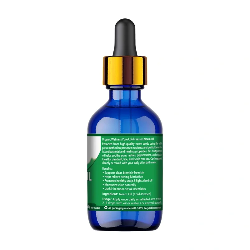 Organic Wellness Neem Oil – Pure Cold-Pressed – Healthy Scalp & Fights Dandruff thumbnail