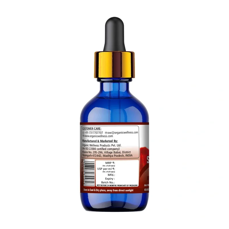Organic Wellness Shadbindu Oil – Ayurvedic Sinusitis Relief – Bhringraj & Eranda Infused thumbnail
