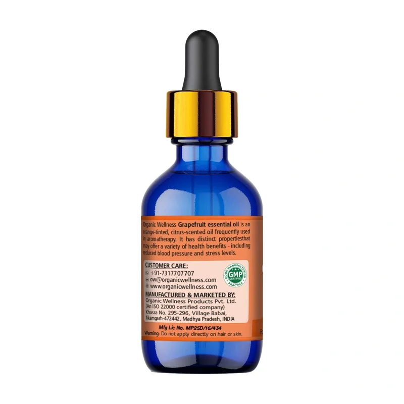 Organic Wellness Grape Fruit Essential Oil – Aromatherapy Grade – 20 ml thumbnail