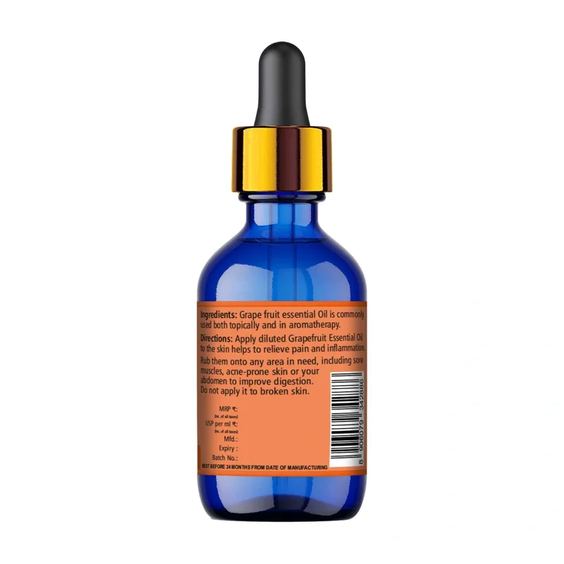 Organic Wellness Grape Fruit Essential Oil – Aromatherapy Grade – 20 ml thumbnail