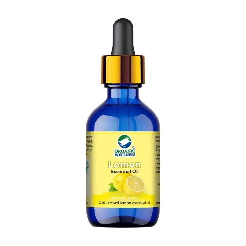 Organic Wellness Lemon Essential Oil – Aromatherapy Grade – Cold-Pressed – 20 ml thumbnail
