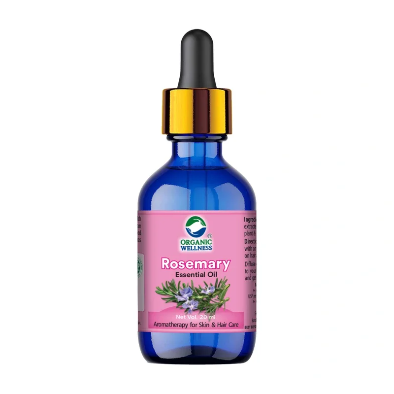 Organic Wellness Rosemary Essential Oil – Aromatherapy Grade – 20 ml thumbnail