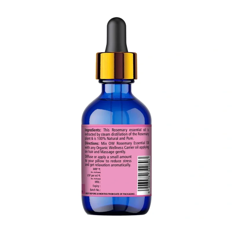 Organic Wellness Rosemary Essential Oil – Aromatherapy Grade – 20 ml thumbnail