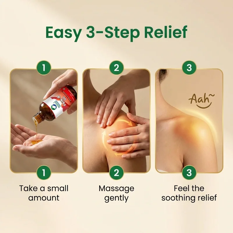 Organic Wellness Pain-R Oil – Certified Organic – Ayurvedic Pain Relief, Natural Herbal Blend – 100 ml thumbnail