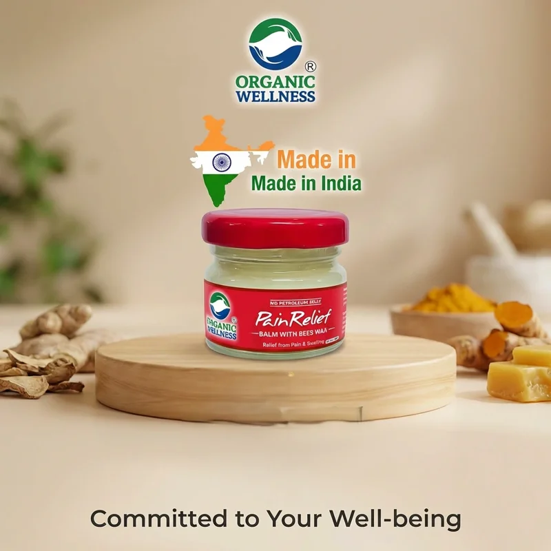 Organic Wellness Pain Relief Balm with Beeswax – Certified Organic – Muscle & Joint Relief – 20 g thumbnail