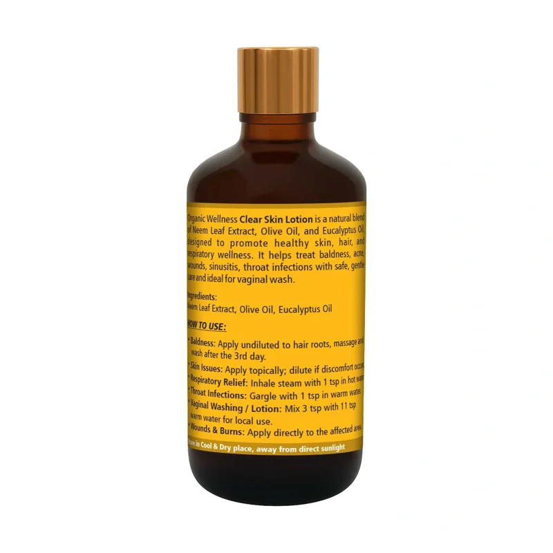 Organic Wellness Clear Skin Lotion – Blemish & Spot Control – 100 ml thumbnail