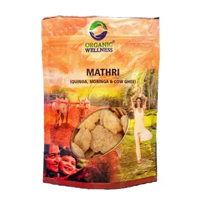 Organic Wellness Multigrain Quinoa Mathri – Moringa & Bilona Cow Ghee – 250 g